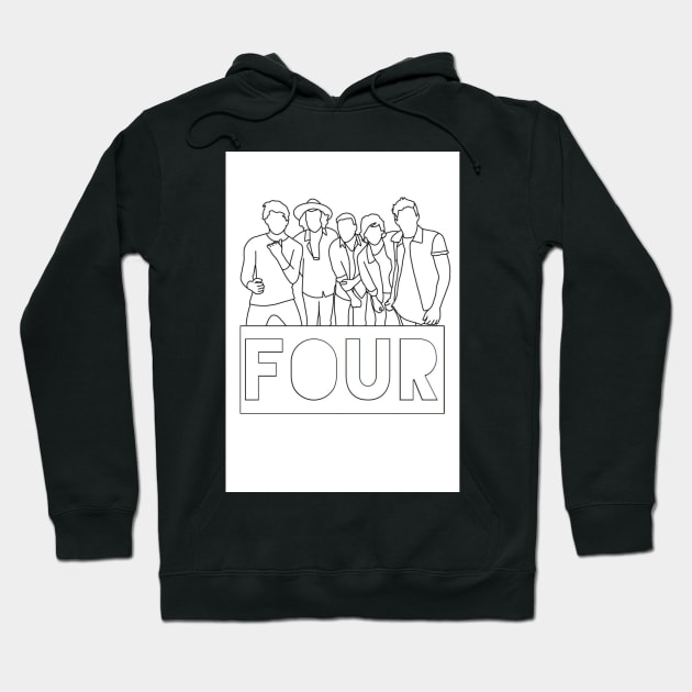 Four - One Direction Hoodie by designr-shop